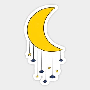 Moon Mobile - Cloudy Night Sticker